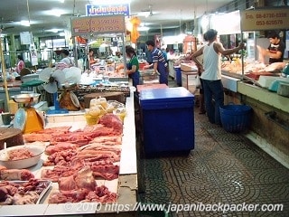 タイの肉市場