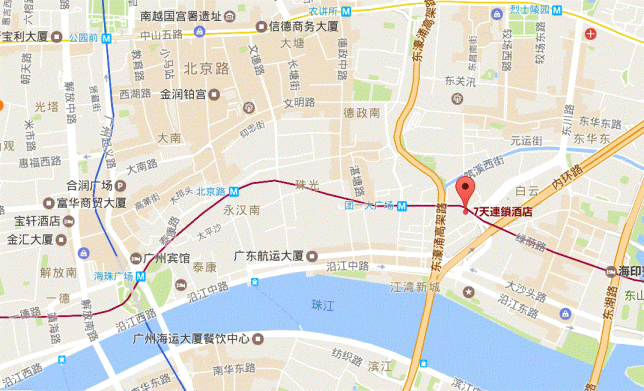 7daysinn江湾店の地図