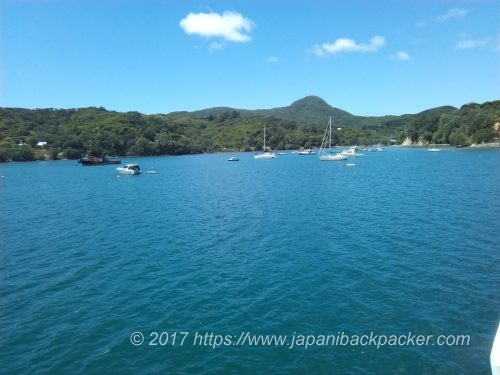 グレートバリア島Tryfenaトライフェナの港