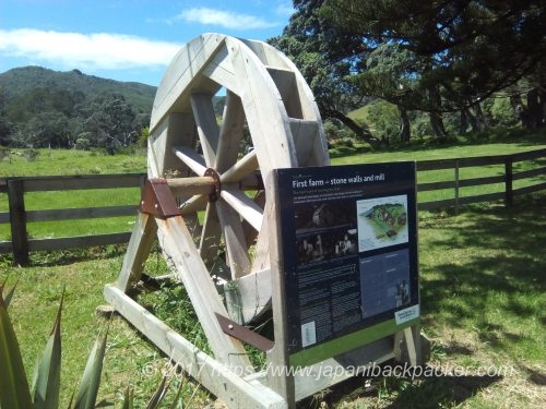 グレートバリア島Stonewall villageの水車