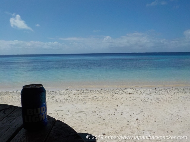 エネコ島のビーチ