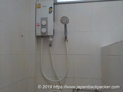 Tubtim Resortのシャワー