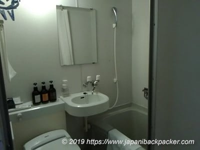 コートホテル新潟のシャワールーム