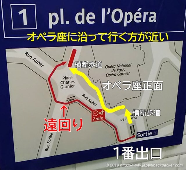 パリのオペラ駅