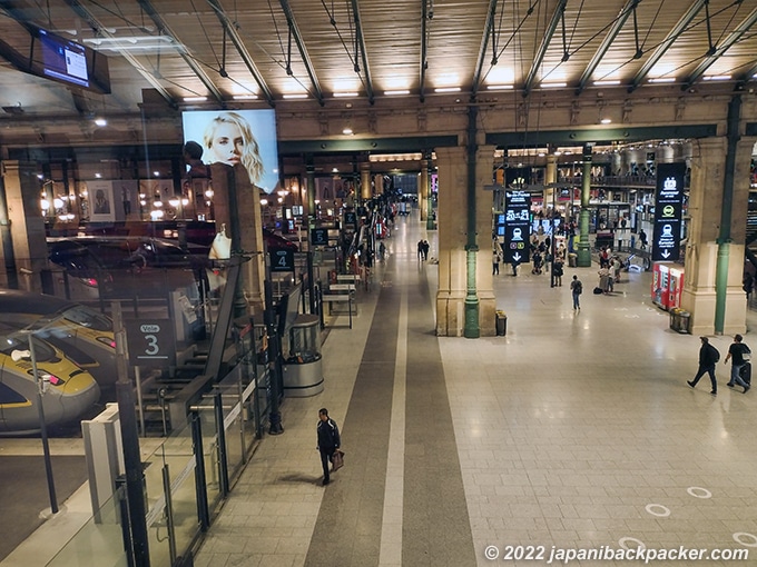 パリ北駅構内