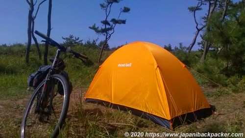 自転車キャンプ テント