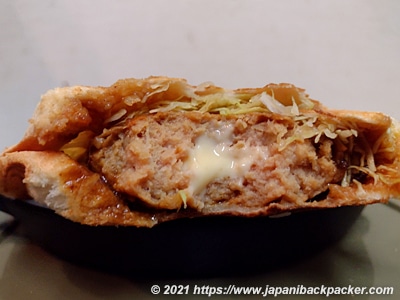 キャベツ チーズインハンバーグ ホットサンド