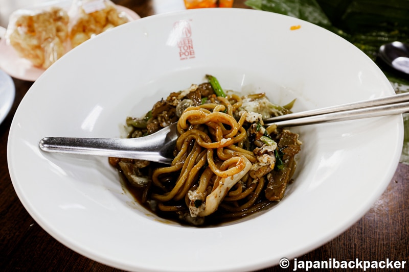 ミートンポーの福建麺 プーケット オールドタウン