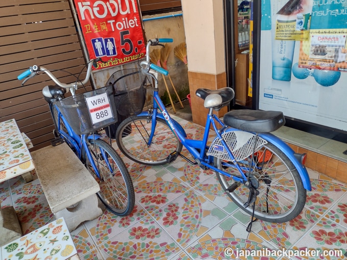 チェンセーンのホテル De Wiangrat Hostel レンタル自転車