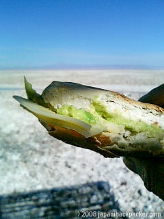 アタカマ塩湖の食事