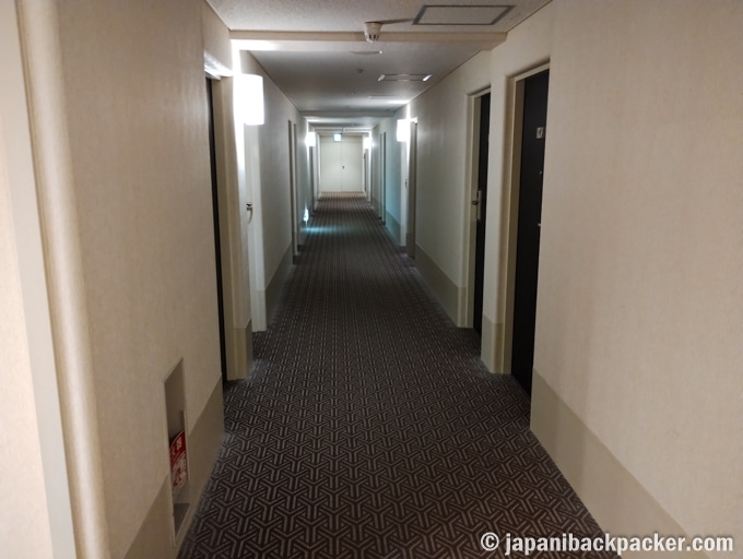アイピーシティホテル大阪の廊下