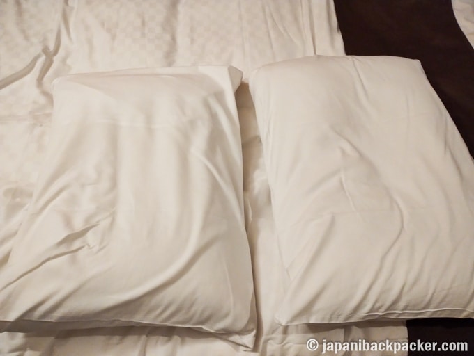 アイピーシティホテル大阪宿泊の枕