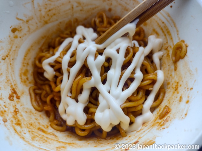 タイ日清袋麺激超とマヨネーズ