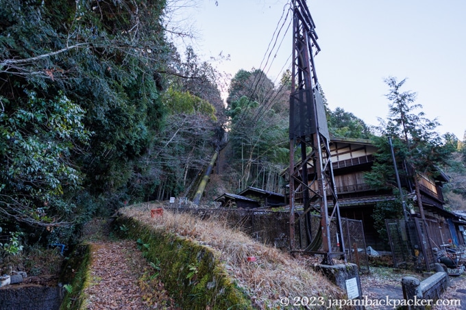 妻籠発電所の水圧管路