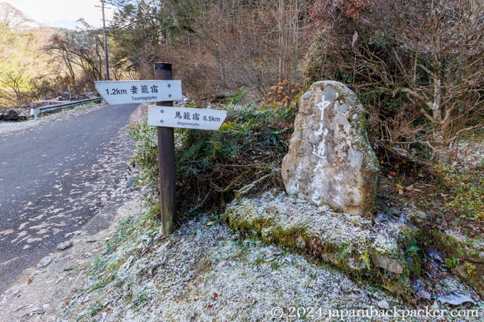 中山道の石看板