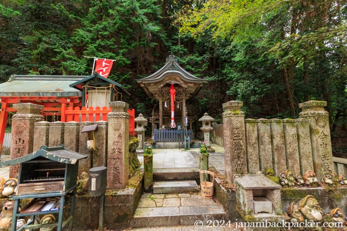 狸谷山不動院の三社明神堂