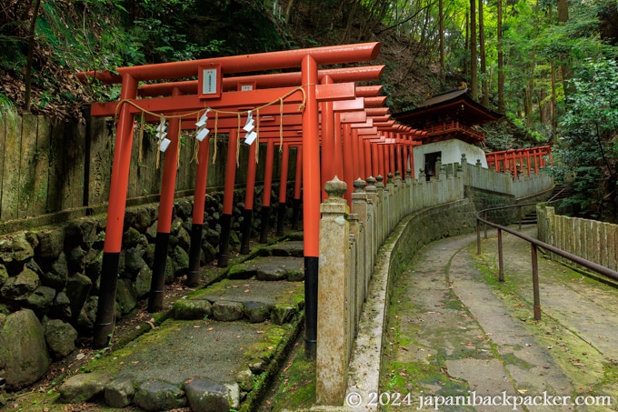 狸谷山不動院の鳥居