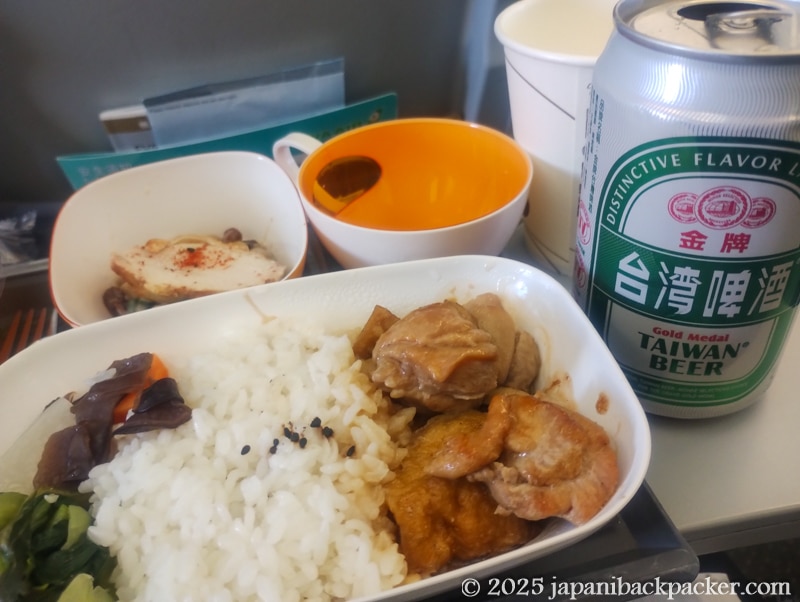 エバー航空の機内食