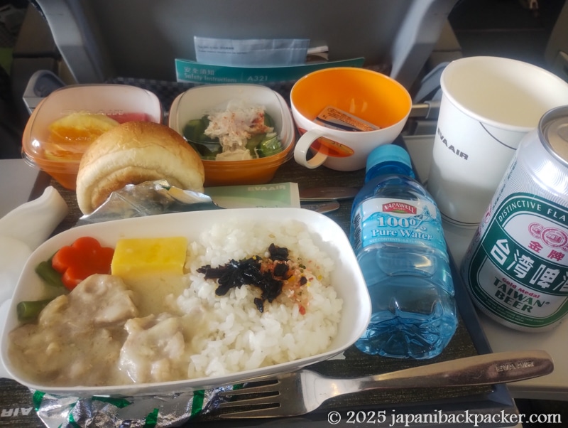エバー航空の機内食
