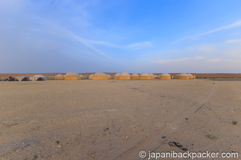 トルクメニスタン、ダルヴァザのキャンピングサイト