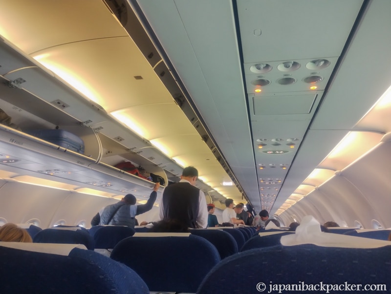 ウズベキスタン航空の機内