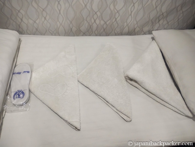 HOTEL UZBEGIMのバスタオル