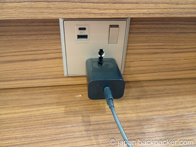 チンギスハーン国際空港のコンセント