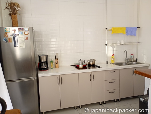 ウランバートルのZaya Hostelのキッチン