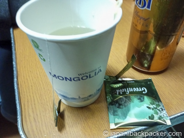 モンゴル鉄道のお茶